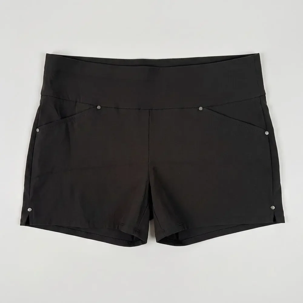 INC International Concepts Size 2 Shorts Black Rayon Nylon Spandex